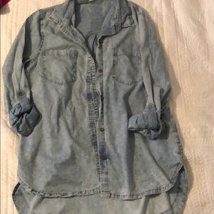 Jean shirt 3/4 sleeve SZ med